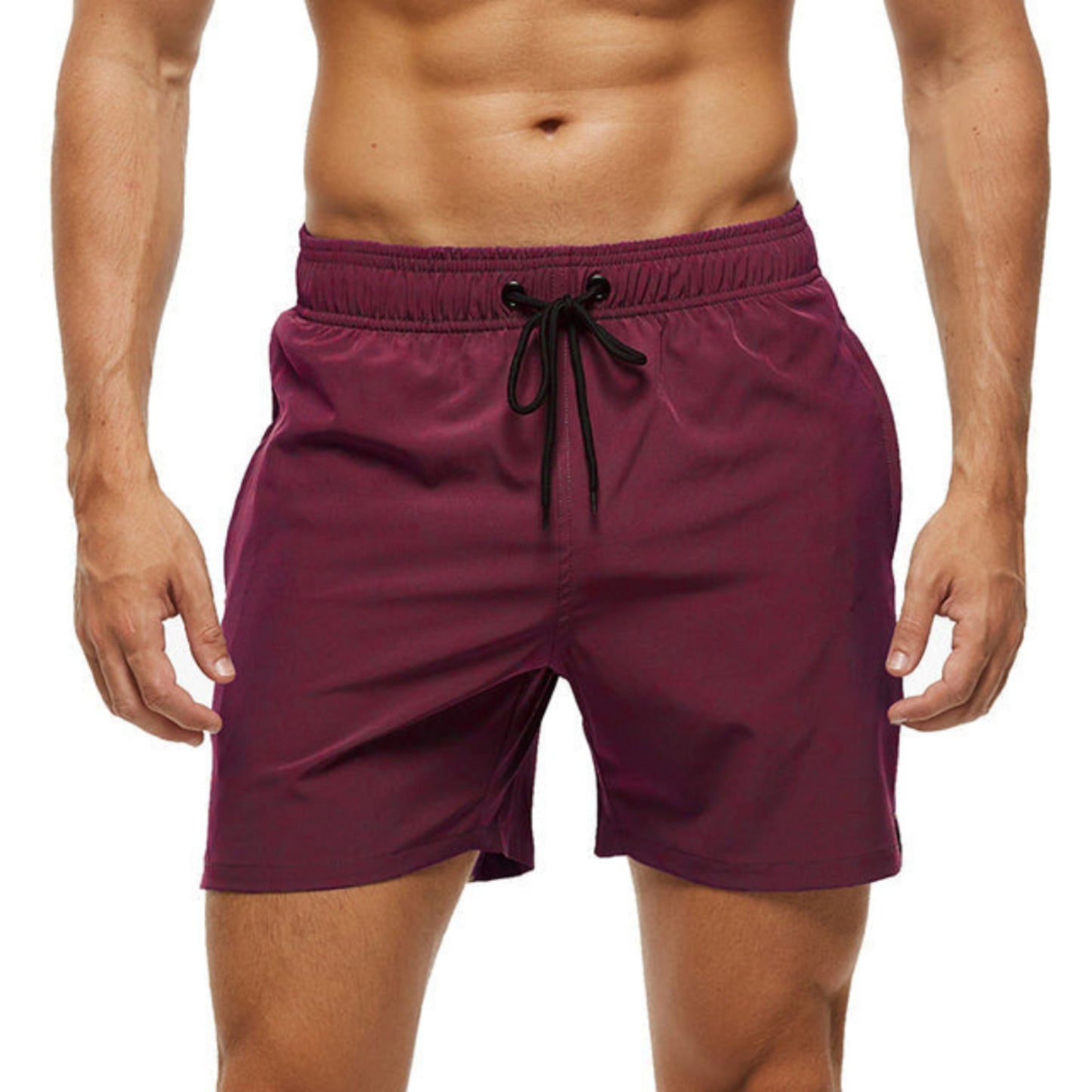 Short de sport élastique homme avec cordon de serrage