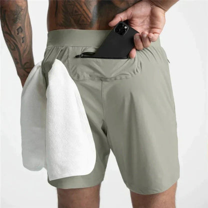Short de sport léger pour homme avec cordon de serrage