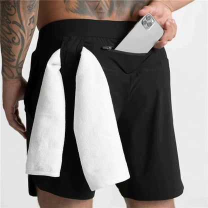 Short de sport léger pour homme avec cordon de serrage