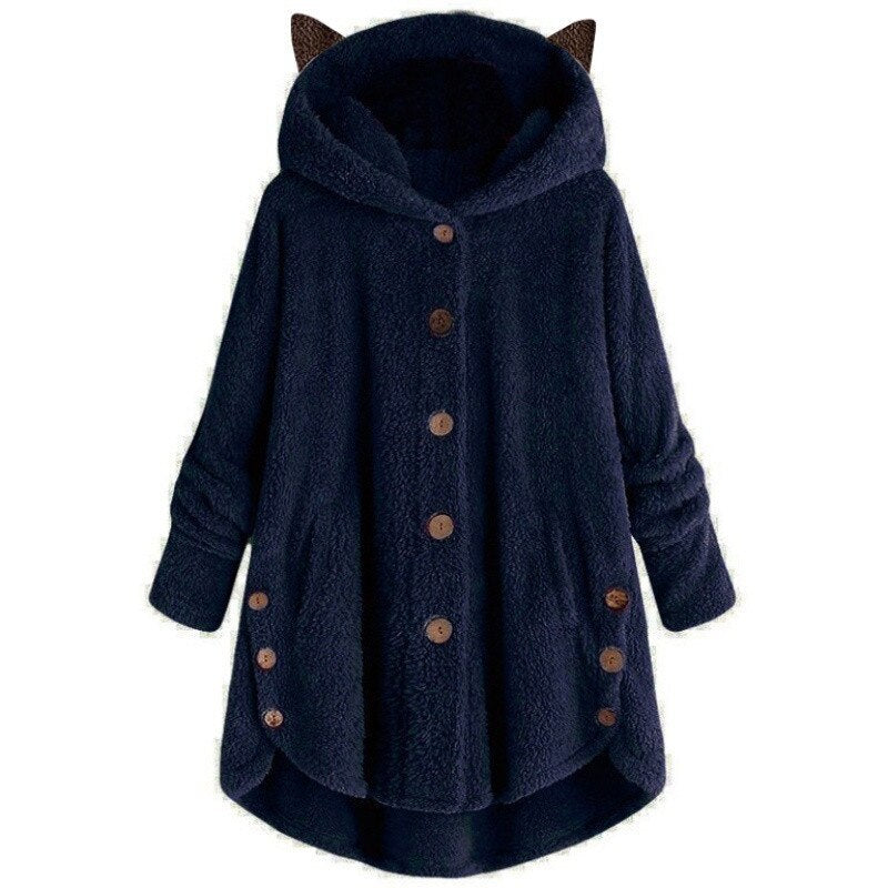 Veste pour chat douce doublée de peluche chaude