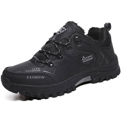 Bottes d'hiver pour hommes imperméables en cuir