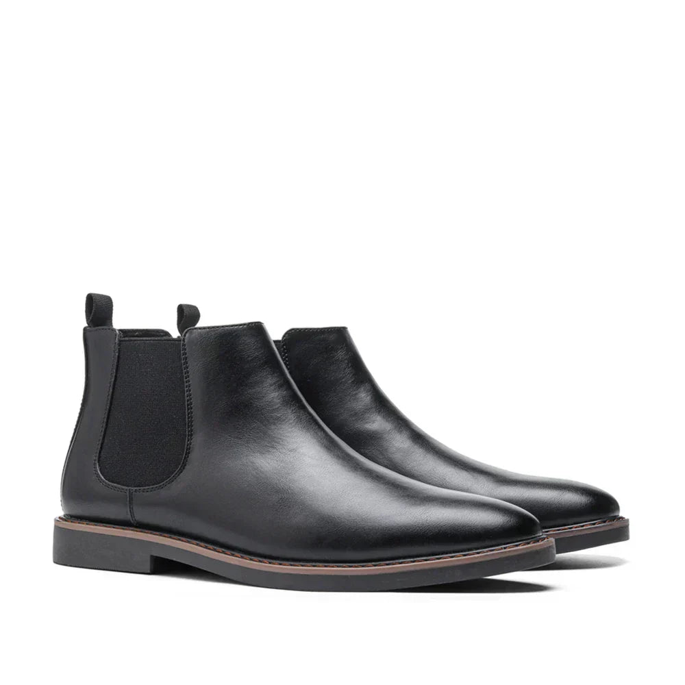 Bottes élégantes pour hommes à fermeture éclair latérale