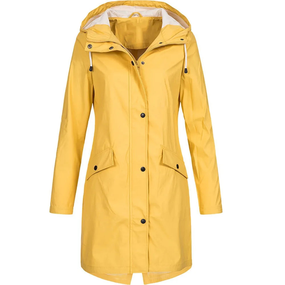 Veste de pluie imperméable fonctionnelle pour l'extérieur