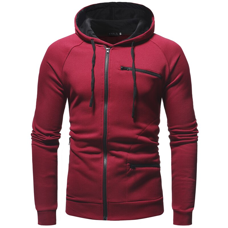 Sweat-shirt à capuche zippé pour homme