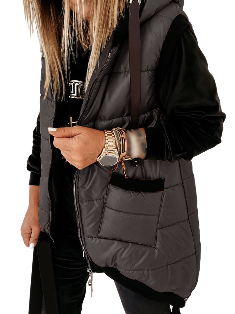 Veste d'hiver tendance avec capuche