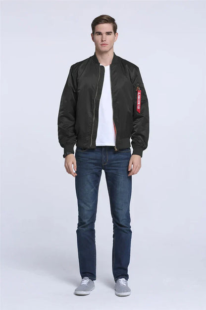 Blouson d'aviateur en cuir au look vintage cool