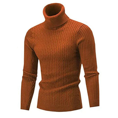 Pull col roulé homme Chaud Confortable