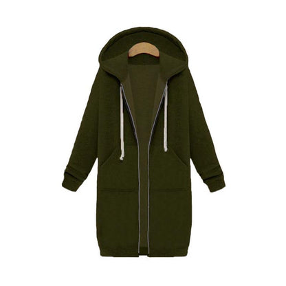 Veste femme stylée en design sweat-shirt long
