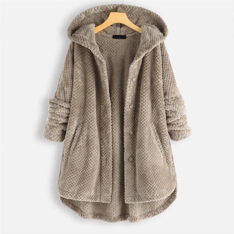 Veste polaire femme douce à capuche