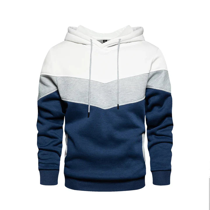 Sweat à capuche homme rayures horizontales modernes