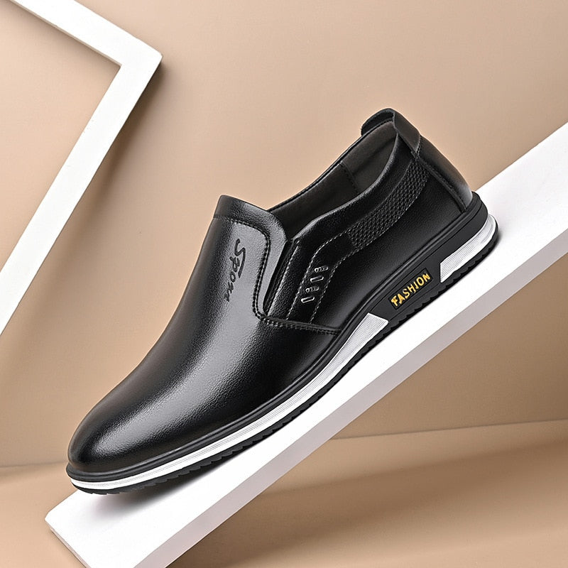 Chaussures en cuir élégantes pour hommes Couleurs variées