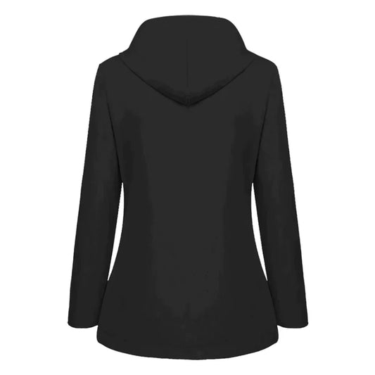Damen Hoodie Langarm Pullover Trendy A-Linie - IdealeKleiden