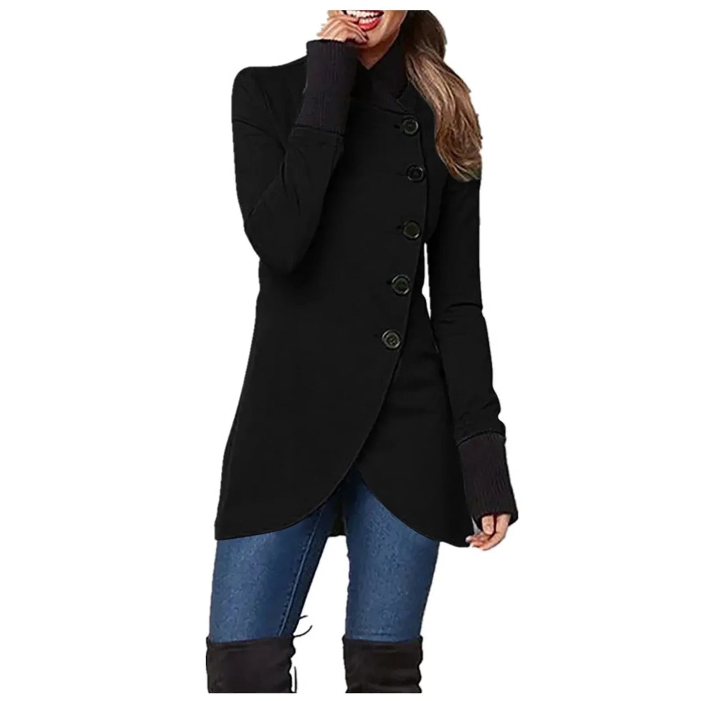 Veste femme tendance fermeture boutonnée