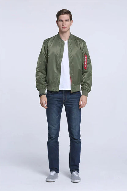 Blouson d'aviateur en cuir au look vintage cool