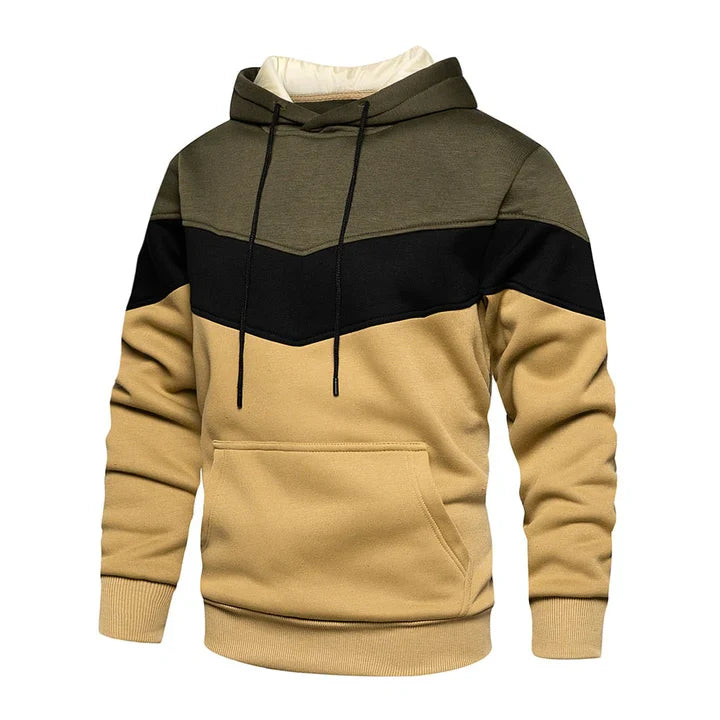 Sweat à capuche homme rayures horizontales modernes