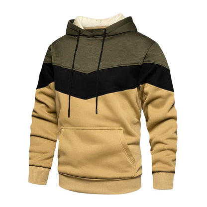 Sweat à capuche homme rayures horizontales modernes
