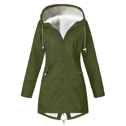 Veste polaire imperméable Femme Chaude et Confortable Automne Hiver