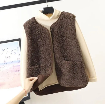 Damen Weichweste Warm Ärmellos Winter - IdealeKleiden