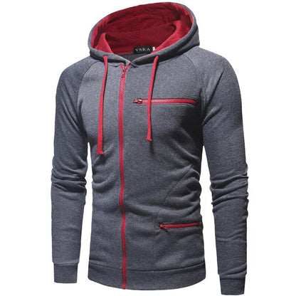 Sweat-shirt à capuche zippé pour homme