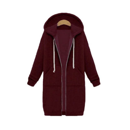 Veste sweat femme longue et élégante