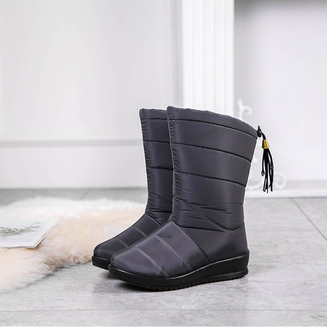 Bottes d'hiver pour femmes, chaudes et légères