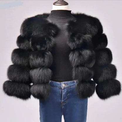 Manteau de fourrure de luxe Design glamour