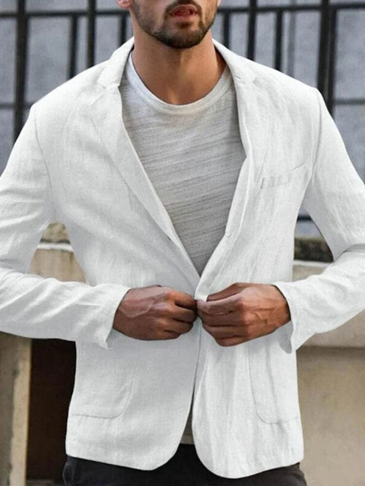 Veste en lin stylée pour homme Fashion