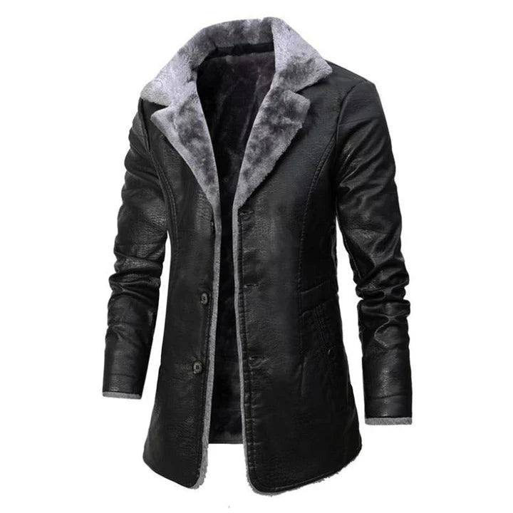 Parka homme avec doublure en peau de mouton