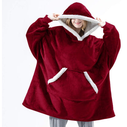 Grand pull à capuche oversize pour femme