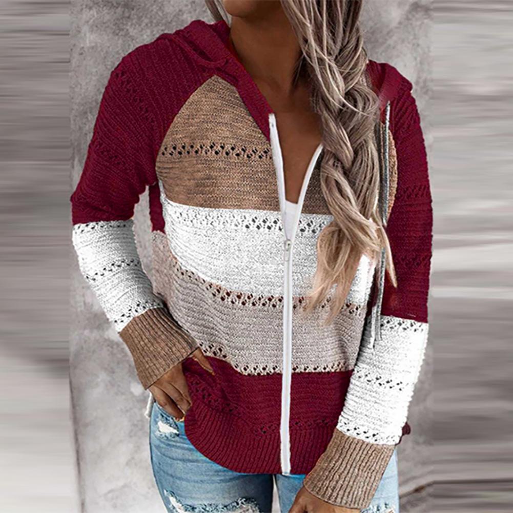 Pull en maille décontracté avec capuche Moderne et confortable