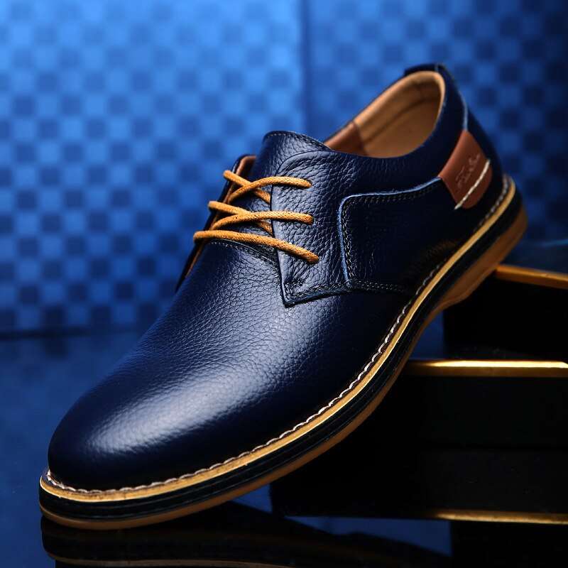 Chaussures élégantes pour hommes Oxford cuir qualité