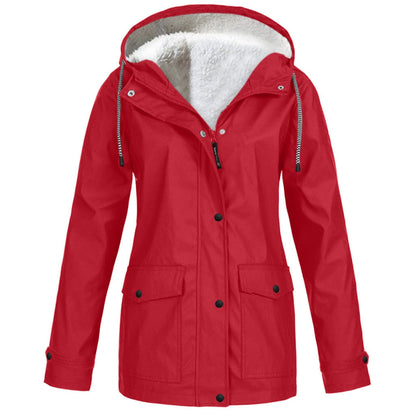 Veste d'extérieur imperméable doublée chaude