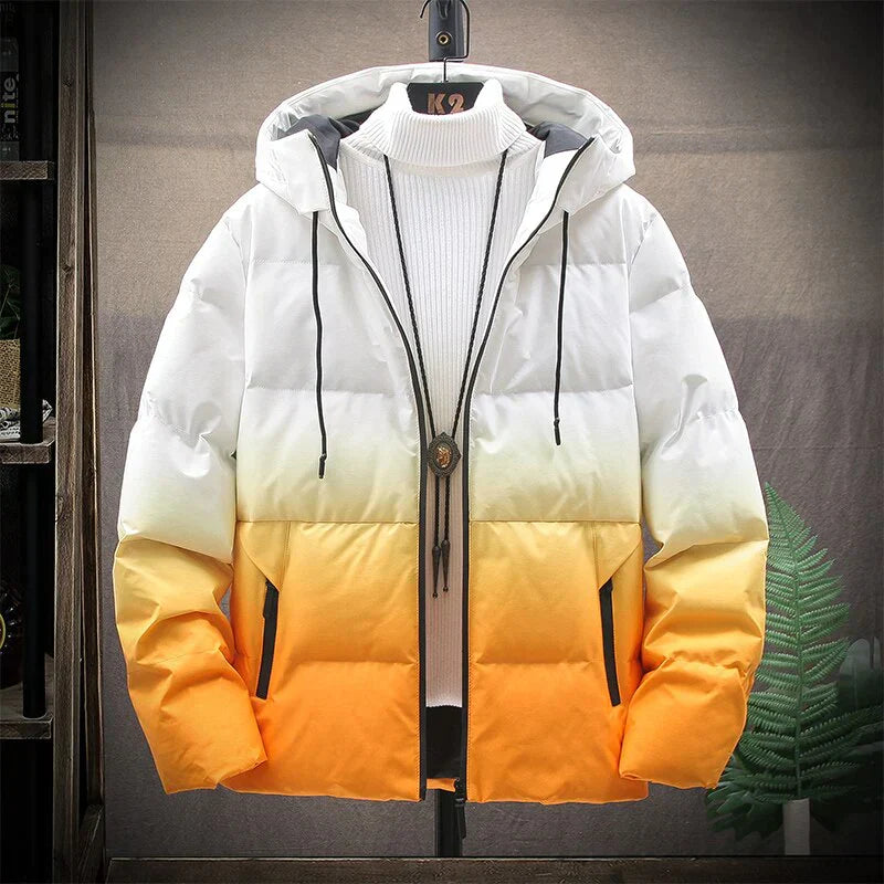 Veste d'hiver imperméable design dégradé