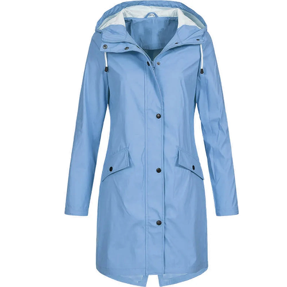 Veste de pluie imperméable fonctionnelle pour l'extérieur