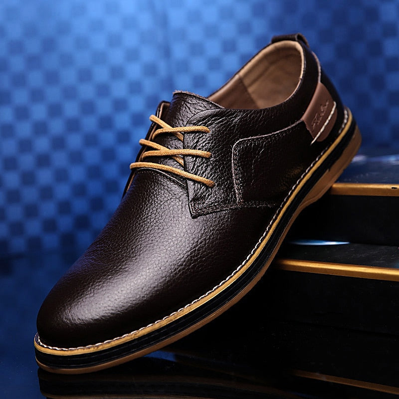 Chaussures élégantes pour hommes Oxford cuir qualité