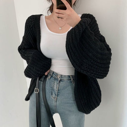 Gilet d'automne femme chaud et confortable en tricot