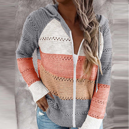 Gilet à capuche stylé pour femme