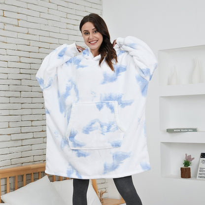 Grand pull à capuche oversize pour femme