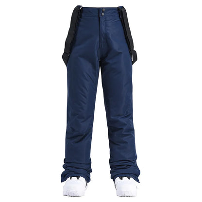 Pantalon de ski unisexe d'hiver à bretelles