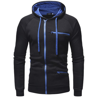 Sweat-shirt à capuche zippé pour homme