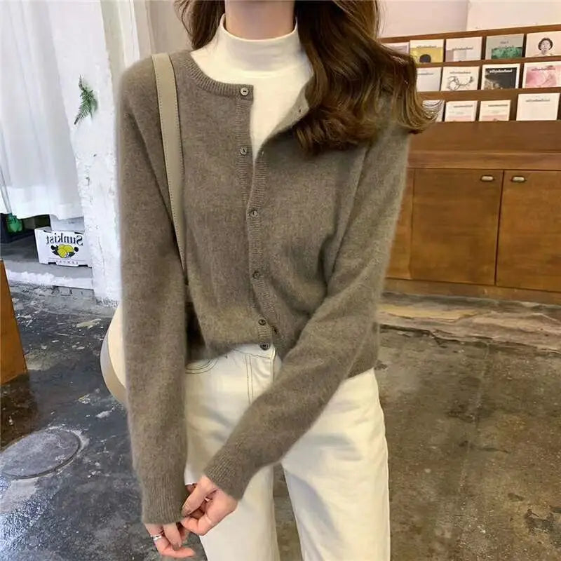 Cardigan Doux Ouvert Femme