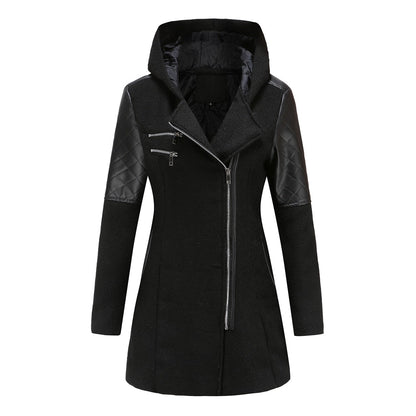 Manteau femme stylé Asymétrique Matelassé