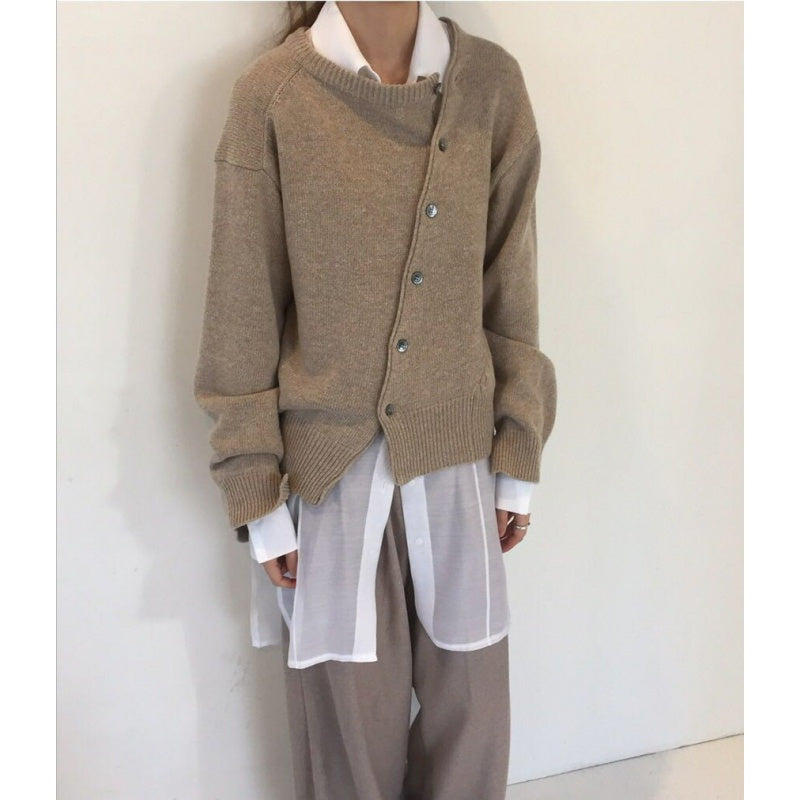 Gilet en cachemire élégant pour femme avec boutons