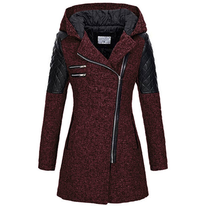 Manteau femme stylé Asymétrique Matelassé
