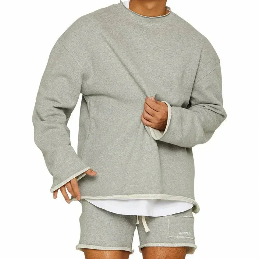 Langer Herren Pullover Weich Warm Winter - IdealeKleiden