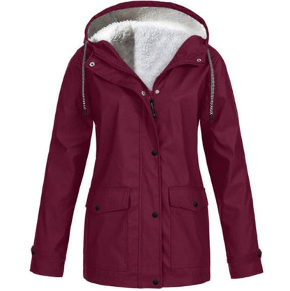 Veste d'extérieur imperméable doublée chaude