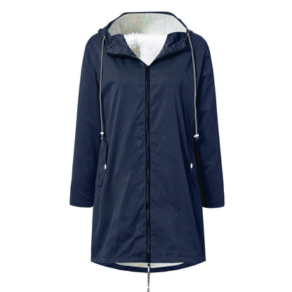 Veste polaire imperméable Femme Chaude et Confortable Automne Hiver