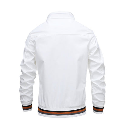 Herren Bomberjacke Modern Streifen Design - IdealeKleiden