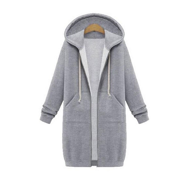 Veste sweat femme longue et élégante