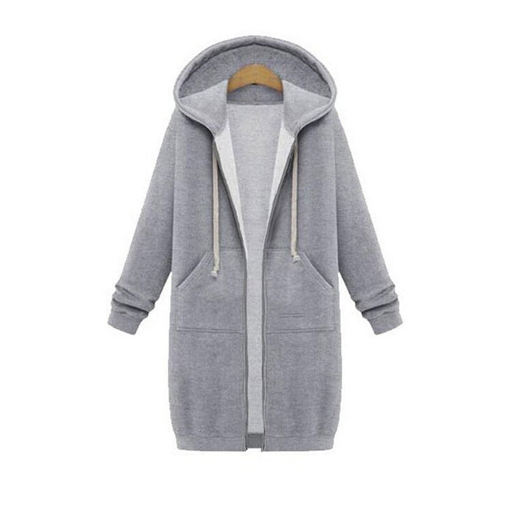 Veste sweat femme longue et élégante
